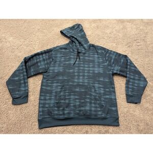 Spalding Pullover Mens Extra Large Regular Sweatshirt Hoodie Blue‎ Drawstring